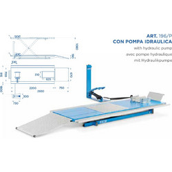Ανυψωτικό μοτοσυκλέτας Υδραυλικό OMCN art.196/P (500 Kg)