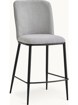 RAVENNA Σκαμπό Μπαρ Dorcia Grey 45,5 x 53,5 x 99