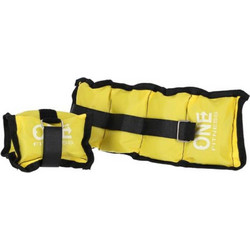 One Fitness Pillow Weights 2x 1.5kg Yellow WW02