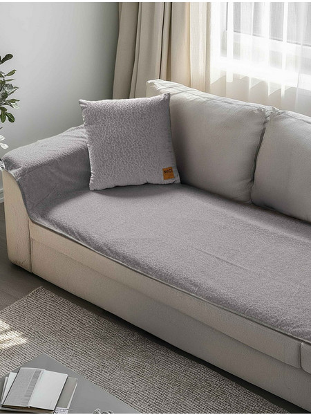 Μεμονωμένο ανάγλυφο κάλυμμα REGALIA GREY MADI για καναπέ γωνία 300 x 90 εκ
