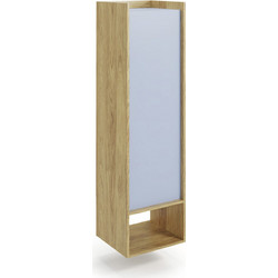 MOBIUS regal 1D color: hikora oak/light blue DIOMMI V-PL-MOBIUS-REGAL_1D-NIEBIESKI