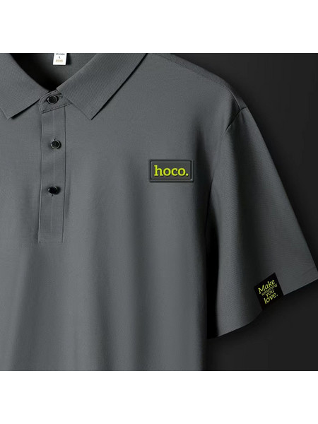 Κοντομάνικη Μπλούζα Hoco Polo Μαύρη XL 40792