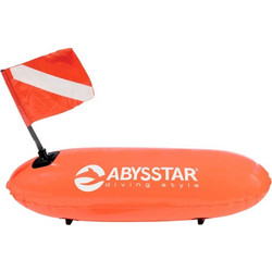 Abysstar 50102 Σημαδούρα Κατάδυσης Τορπίλη 80x40cm με Αφαιρούμενη Σημαία