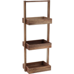 Έπιπλο MDF με 3 Ράφια 26x17x70cm Καφέ MRShome DS-1224000