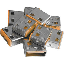 Lindy Lindy USB Port Blocker Without Key Orange 10τμχ (40463)