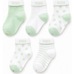 Σετ 5 ζευγαρια Καλτσες Baby mint 0-12m 71206000002