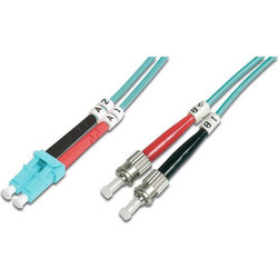 Digitus LC-ST Καλώδιο Οπτικής Ίνας 3m Turquoise