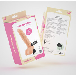 Crushious Tormentor Vibrator Ρεαλιστικός Δονητής 20cm Flesh