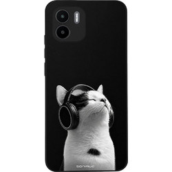 Sonique Men's Edition Back Cover με Σχέδιο «Audio Kitten» White (Xiaomi Redmi A1 / Redmi A2)