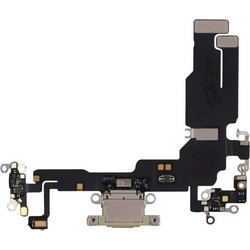 Καλωδιοταινία με Θύρα Φόρτισης, Charging Port , iPhone 15 - Yellow - *Original*