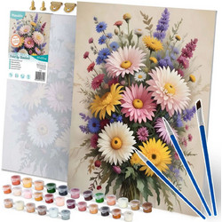 Πίνακας Ζωγραφικής Με Αριθμούς 40x50 εκ. Massido Flowers (5903890623906)