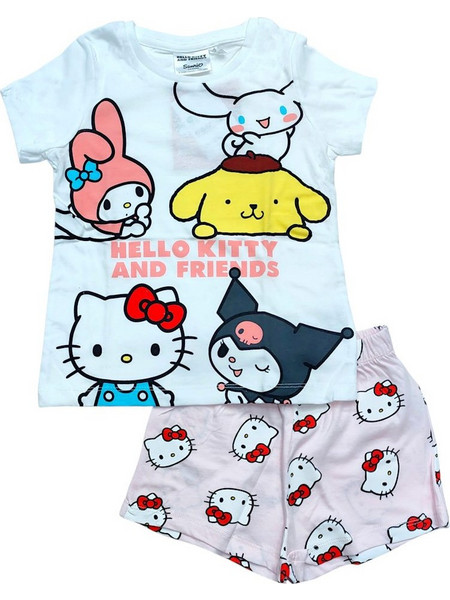ΠΙΤΖΑΜΑ ΚΟΡΙΤΣΙ DISNEY HELLO KITTY 003239 ΑΣΠΡΟ (6-12 ΕΤΩΝ)