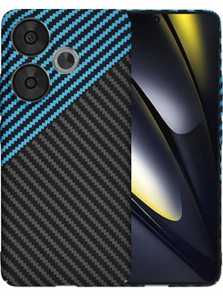 Techsuit - Carbonite Fibershell - Xiaomi Poco F6 - Blue Pulse
