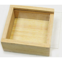 ΞΥΛΙΝΟ ΚΟΥΤΙ ΤΕΤΡΑΓΩΝΟ ΜΕ ΠΛΕΞΙΓΚΛΑΣ 7cm HT20P-002 0519686