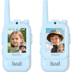 MAFITI παιδικά walkie talkie JK200 με οθόνη & κάμερα, 3+ ετών, επαναφορτιζόμενα, μπλε, 2τμχ JK200