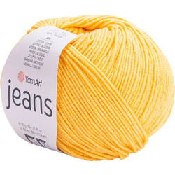 Νήμα Πλεξίματος Jeans για Καλοκαιρινά Πλεκτά 55% βαμβάκι και 45% ακρυλικό 50gr 160mtr. σε Μουσταρδί 35 1τεμ