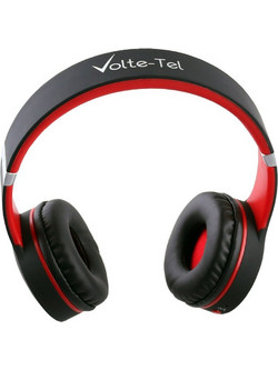 Volte-Tel 900 V Ενσύρματα & Ασύρματα Bluetooth Ακουστικά On Ear Μαύρα Κόκκινα