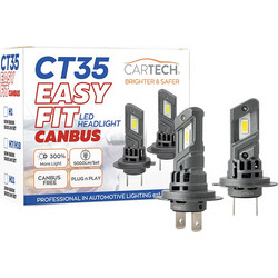 Λάμπα Led Ct35 Easy Fit Mε Canbus H7 50w 6500k Cartech
