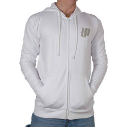 Prince Logo Zip Ανδρική Ζακέτα Φούτερ με Κουκούλα και Φερμουάρ Λευκή 271360-02
