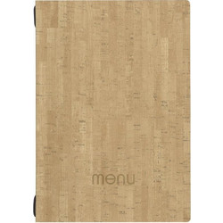 Next μενού εστιατορίου εύκαμπτο Ecoleather cork κρυφό λάστιχο 22,5x32x0,15εκ. πάχος. 2 όψεων μπεζ Δυνατότητα εκτύπωσης