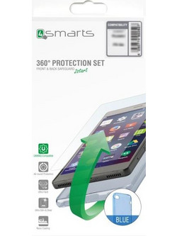 4SMARTS 360 PROTECTION SET FOR SAMSUNG GALAXY J7 2016 J710 BLUE