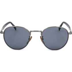 David Beckham DB1116/S POH/IR Ανδρικά Γυαλιά Ηλίου Στρογγυλά Κοκάλινα Ασημί με Μαύρο Polarized Φακό