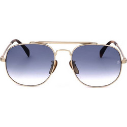 David Beckham DB 7004/S J5G/08 Ανδρικά Γυαλιά Ηλίου Aviator Κοκάλινα Χρυσά με Μπλε Degradee Φακό