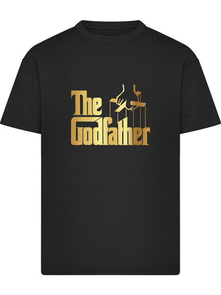 The Godfather Gold Logo Loose Tee black