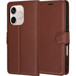 Techsuit Leather Folio Θήκη (Honor 600 Lite) Brown