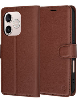 Techsuit Leather Folio Θήκη (Honor 600 Lite) Brown