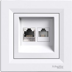 SCHNEIDER ELECTRIC SCHNEIDER ELECTRIC επιτοίχια πρίζα δικτύου RJ45 & RJ12 Asfora EPH4900121
