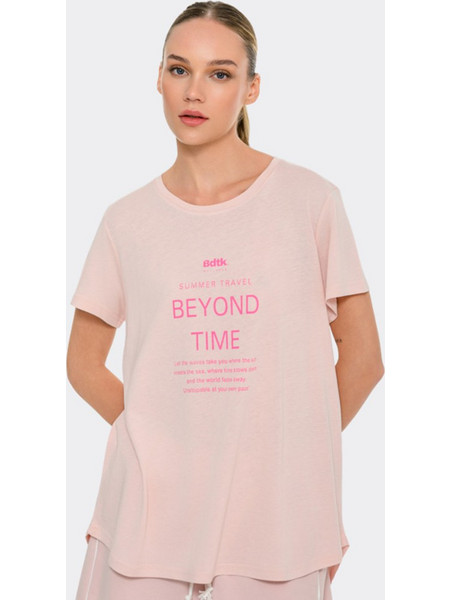 BODYTALK T-Shirt Γυναικείο σε Ροζ Χρώμα