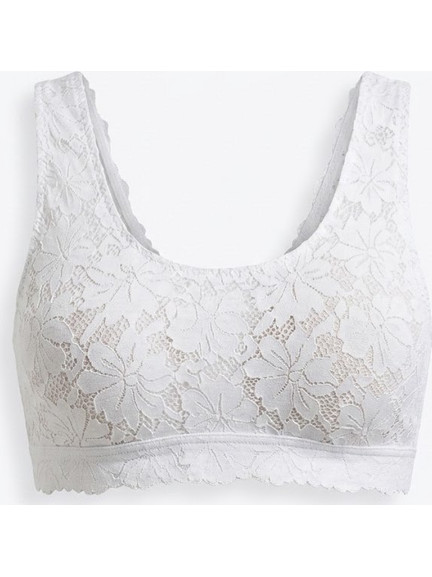Selmark Γυναικείο Μπουστάκι One Lace Χωρίς Ραφές SS '26 - Λευκό