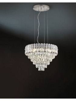 MALIZIA 367601206 Κρεμαστό Φωτιστικό TRIO LIGHTING χρωμέ πολυέλαιος