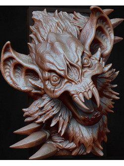 Φιγούρα Book Nook Collection Bat Digital Sculpture 3D εκτυπωμένη