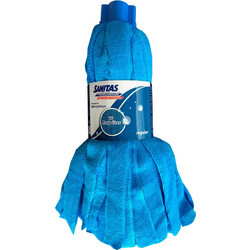 Σφουγγαρίστρα Microfiber Βιδωτή Μπλέ Sanitas 200gr