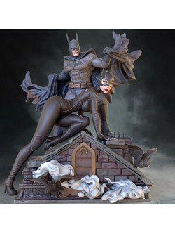 Φιγούρα Catwoman and Batman NSFW 3D Model 3D εκτυπωμένη