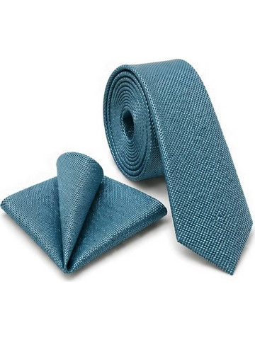 JANLOUIE TIE OXFORD WITH HANDKERCHIEF 5,5CM