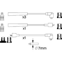 Bosch Σετ Καλωδίων Υψηλής Τάσης - 0 986 357 122