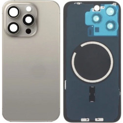 Καπάκι Πίσω Όψης με Μαγνήτη Magsafe για iPhone 15 Pro - Natural Titanium