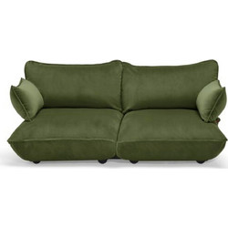 Fatboy Sumo - Τριθέσιος Καναπές Βελούδινος 210x108x90 I Deep Green