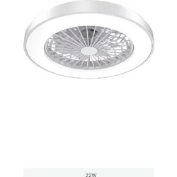 Aca FANOKWH20G Ανεμιστήρας Οροφής 50cm 22W με Φως Τηλεχειριστήριο & WiFi Λευκός