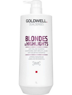 Goldwell Dualsenses Blonde & Highlights Anti-Yellow Σαμπουάν για Προστασία Χρώματος & Επανόρθωση για Βαμμένα Μαλλιά 1lt