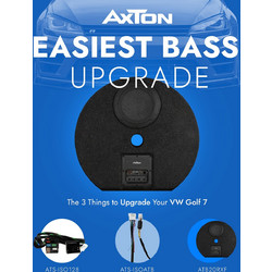 Axton VW Golf 7 Set Upgrade Subwoofer Αυτοενισχυόμενο Subwoofer Αυτοκινήτου 8" 100W RMS με Κούτα