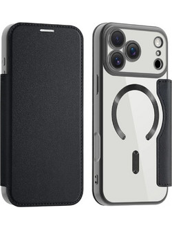 Techsuit SmartMag Book Θήκη Βιβλίο Black (iPhone 17 Pro / 18 Pro)