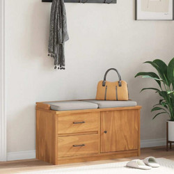vidaXL 4010463 Sandnes Ξύλινος Πάγκος Χωλ 87x40x50 cm με Αποθηκευτικό Χώρο