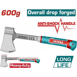 Επαγγελματικό Τσεκούρι Πλαστική Λαβή 600gr TOTAL THAX061600L