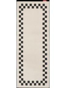 Fatboy Carpretty Catwalk Check Border - Χαλί Πολυπροπυλενίου 80x200 I Anthracite/Creme