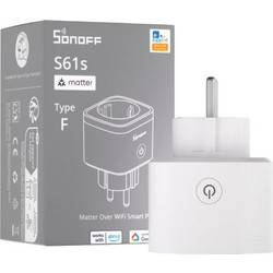 SONOFF S61s Gen2 - Smart Plug with Energy Monitoring, Wi-Fi, Matter, white (S61STPF)