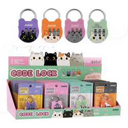 Λουκέτο με κωδικό 1 τμχ code lock itotal cats XL2954